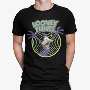 Looney Tunes Daffy Duck Crazy Officieel T-shirt voor heren Grappige Cartoon Grafisch T-shirt Retro Animatieshirt Klassiek Daffy Duck Cadeau