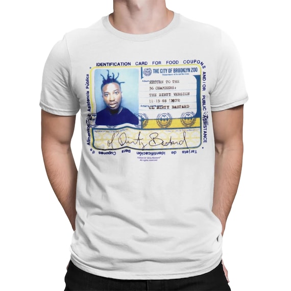 ODB Ol' Dirty Bastard Return to the 36 Chambers ID Card T-shirt