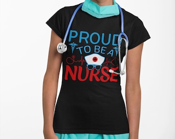 Camiseta de Enfermera Orgullosa / Regalo de Agradecimiento a las Enfermeras Registradas / Camiseta de la Semana de la Enfermería / Camiseta para Estudiantes de Enfermería