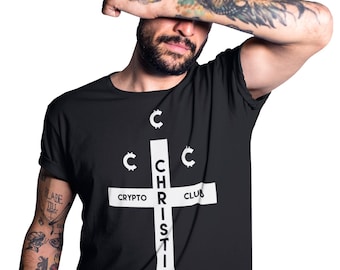 Camiseta oficial para hombre con el logotipo de Kevin Smith Clerks 3 Elias Christian Crypto Club