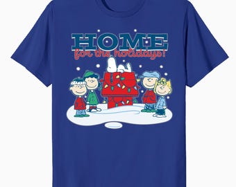 T-shirt de Noël Peanuts Gang T-shirt Snoopy & Charlie Brown, cadeaux des Fêtes
