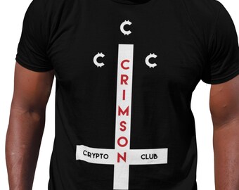 Camiseta Kevin Smith Clerks 3 Blockchain Coltrane Crimson Crypto Club Logo Graphic Tee