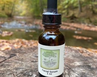 Facial Serum: Luscious Hydrating Night Time Face Oil with Therapeutic Essential Oils, Hempseed, Jojoba, Sweet Almond, Castor & Grapeseed Oil