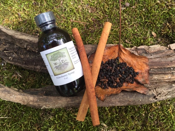 Organic All Natural Homemade Elderberry Syrup, Immune Booster great for flu season