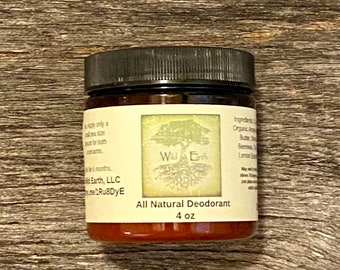 Natural Deodorant made with Tea Tree Oil and Lemon Oil