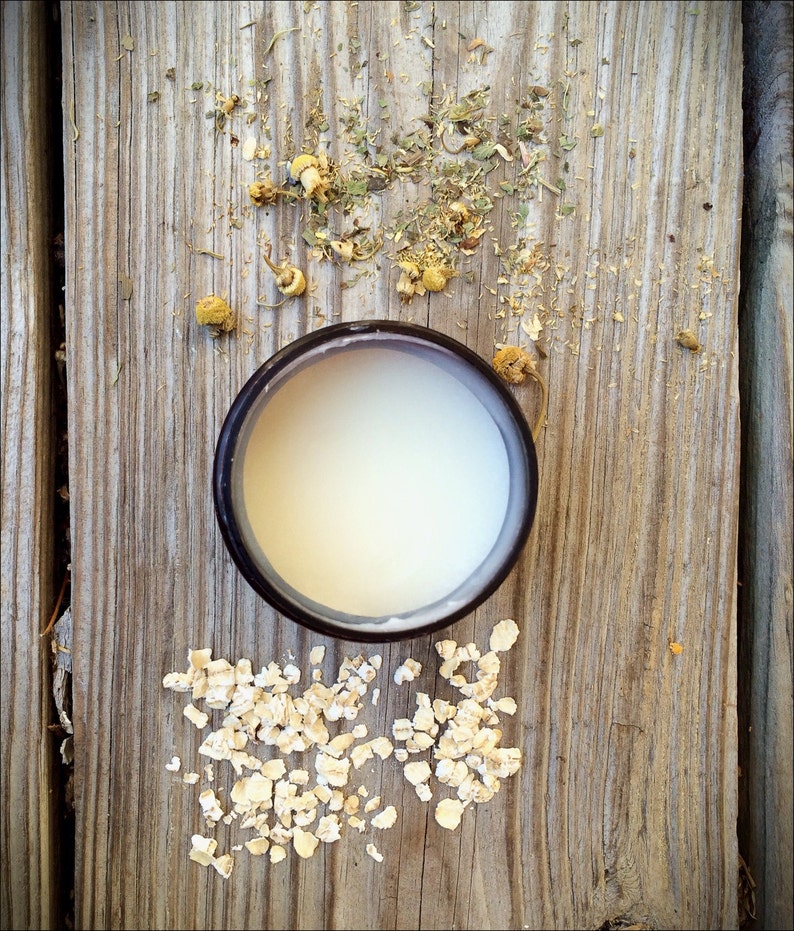 Chamomile-Oat Body Butter, Shea Butter, Sensitive Skin Body Butter, Eczema Body Butter image 1