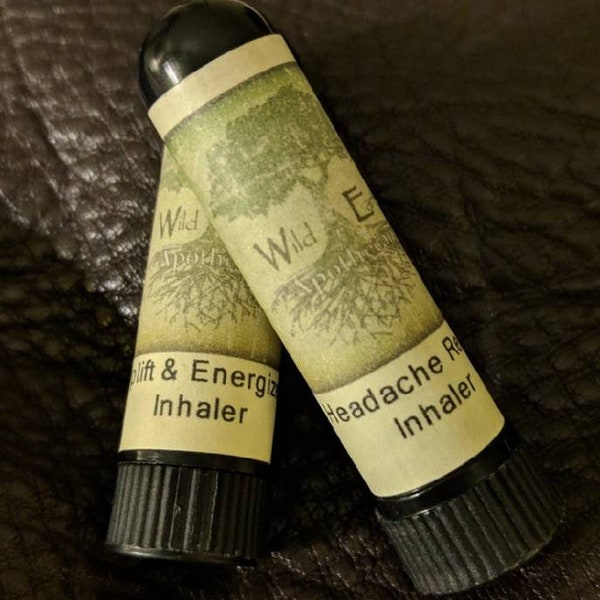 Inhaler, Pure Essential Oil Blends, Breathe, Headache Relief, Sleepy Time, Stress Relief, Uplift & Energize Aromatherapy