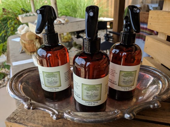 Cooling Spray is a natural after-sun spritz. Its hydrating, refreshing and  contains aloe vera gel, lavender & peppermint essential oils.