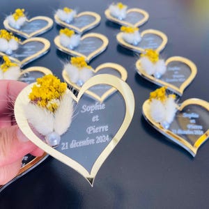 Wedding Favor Magnet, Personalized Wedding Magnet,Wedding Favors for Guests,  Wedding Thank you gift, Magnet Favors, Heart Magnet Gift