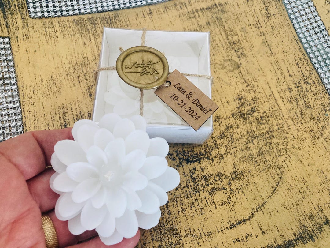 Lotus Flower Candle Favors for Special Events | Elegant Candles for ...