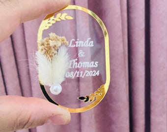 Wedding Favor Magnet, Personalized Wedding Magnet,Wedding Favors for Guests, Wedding Thank you gift, Magnet Favors, Personalized Favors