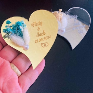 Wedding Favor Magnet, Personalized Wedding Magnet,Wedding Favors for Guests,  Wedding Thank you gift, Magnet Favors, Heart Magnet Gift