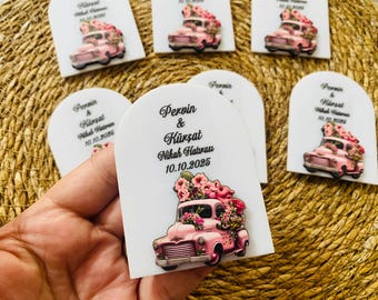 Wedding Favor Magnet, Personalized Wedding Magnet,Wedding Favors for Guests, Wedding Thank you gift, Magnet Favors, Personalized Favors