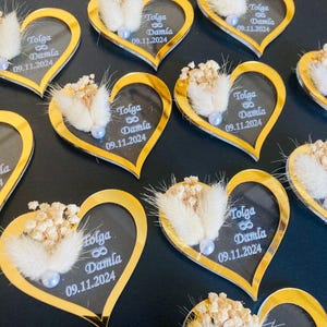 Wedding Favor Magnet, Personalized Wedding Magnet,Wedding Favors for Guests,  Wedding Thank you gift, Magnet Favors, Heart Magnet Gift
