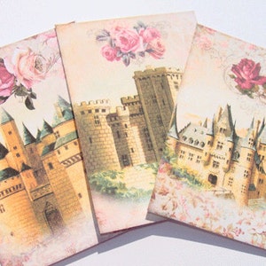 Fairytale Castles-Gift Tags-Set of 9-Fantasy Castles-Romantic Castles-Stationary-Junk Journaling-Scrapbooks-Cards-Handmade-Sirius Fun image 3