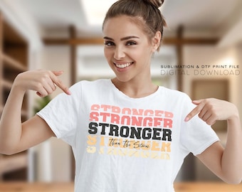 Più forte della tempesta SVG / Citazione motivazionale retrò per prendersi cura di sé