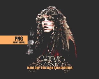 File PNG a colori per stampa a sublimazione di Stevie Nicks