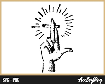 Immagine PNG di sigaretta con effetto dithering / Clipart mezzatinta grunge / Design retrò per t-shirt, stampa a sublimazione DTF DTG con effetto fumo / Download immediato per uso commerciale