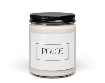 Sojakaars Peace | Woondecoraties christelijk geloof | Minimalistische geurkaars