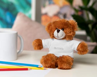 Rooted Haven knuffeldier | Gepersonaliseerde christelijke knuffel, kinderkamerdecoratie