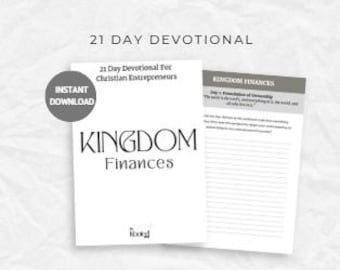 Koninkrijksgerichte financiën: een 21-daagse devotional voor ondernemers | Christelijke zakelijke devotional | Studie geloof en financiën | Digitale download