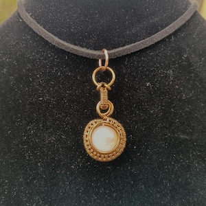 Goldene Heiler Quarz Kupfer Charm Anhänger