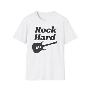 Rock Hard Unisex T-Shirt, Music Lover Gift, Concert Tee, Band Merchandise, Rock Band Apparel