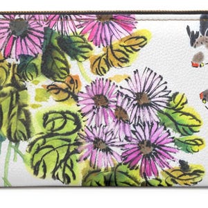 Floral Zipper Wallet Vibrant Blossom Wallet Spring Accessory Birthday Gift Stylish Organizer Everyday Essentials Gift For Her