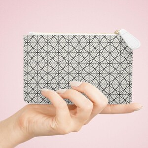 Blatt Muster Mini Clutch: Chices Kunstleder Schminktäschchen