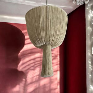 Boho Macrame Chandelier, Macrame Lampshade, Boho Light Fixture, Modern Living Room Light, Wedding Light, Nursery Pendant Light, Home Decor