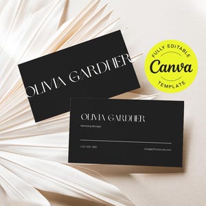 Business Card Design, Small Business Solutions, Modern Customizable Layouts, Professional Designs, Printable Templates, Canva Editable Cards