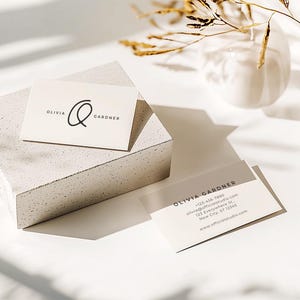 Business Card Magnets Canva Project, Business Card Template, Custom Business Cards, Double Sided Business Cards, Modern Business Card, Canva