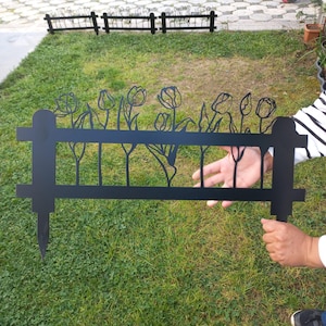Metal Garden Fence Panels, Miniature Fence, Garden Fence Decor, Metal Fence, Mini Fence, Wrought İron Fence, Fairy Garden, Garden Fencing