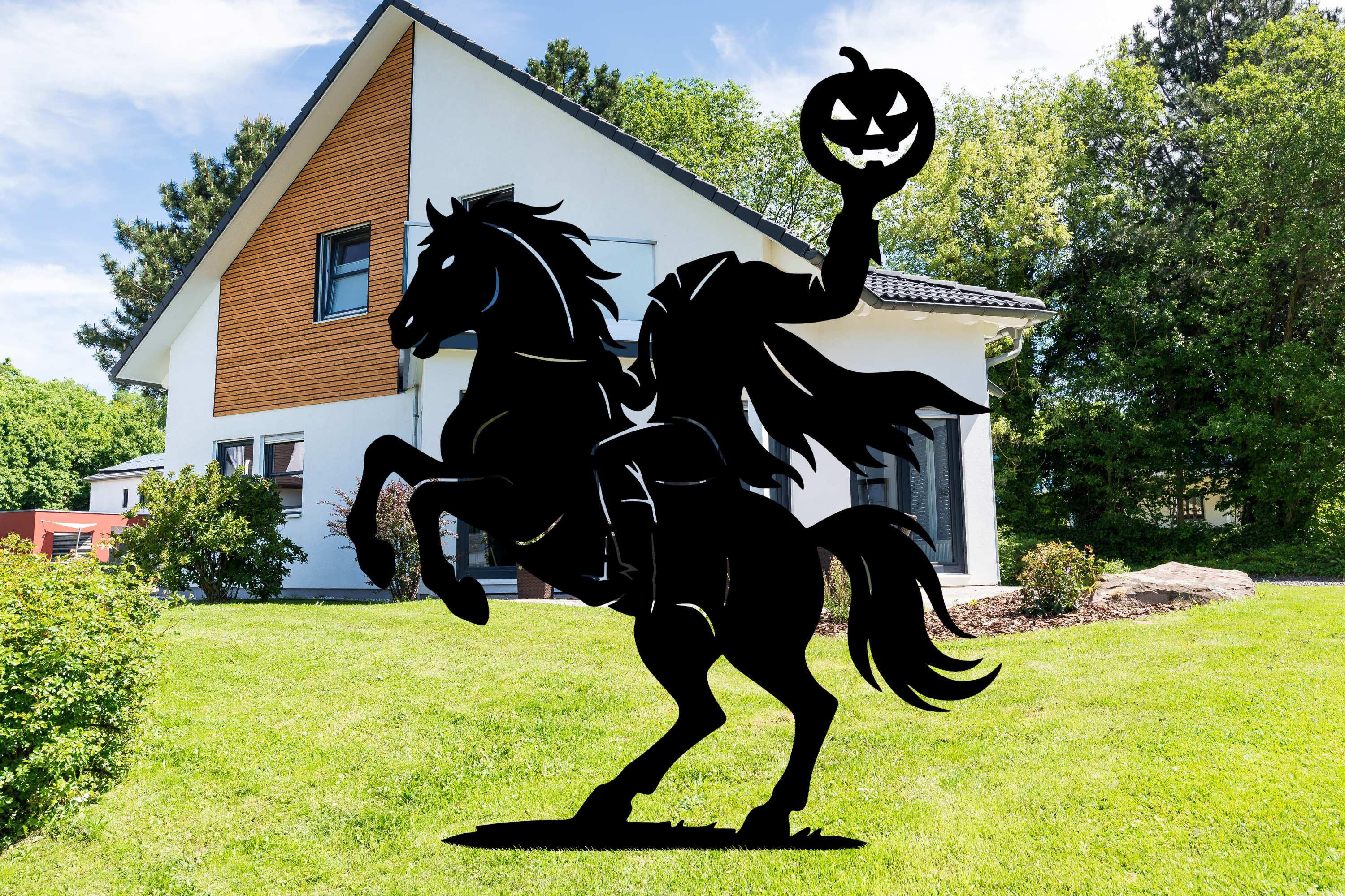Headless Horseman Yard Decoration
