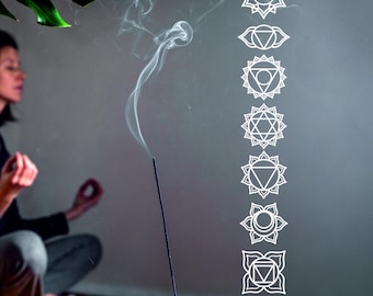 7 Chakra Symbol Wall Decor | Steel Meditation Room Art