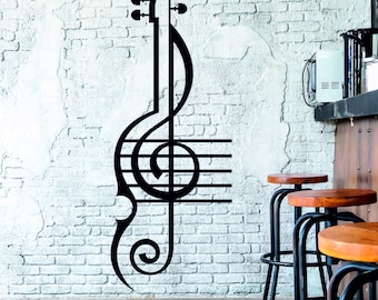 Metall-Geige-Wand-Kunst, Musik-Raum-Dekor