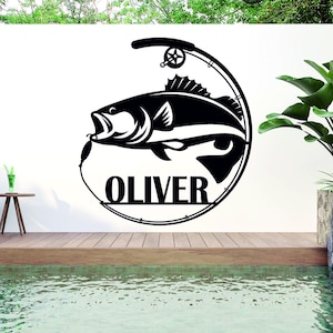Personalized Metal Fish Decor, Custom Metal Fish Art, Unique Fishing Decor for Enthusiasts, Personalized Wall Art Gift for Fish Lovers,