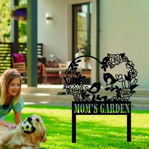 Personalized Garden Art, Custom Metal Garden Sign, Outdoor Metal Sign, Housewarming Gift, Garden Sign Art, Garden Name Sign,Metal Yard Art