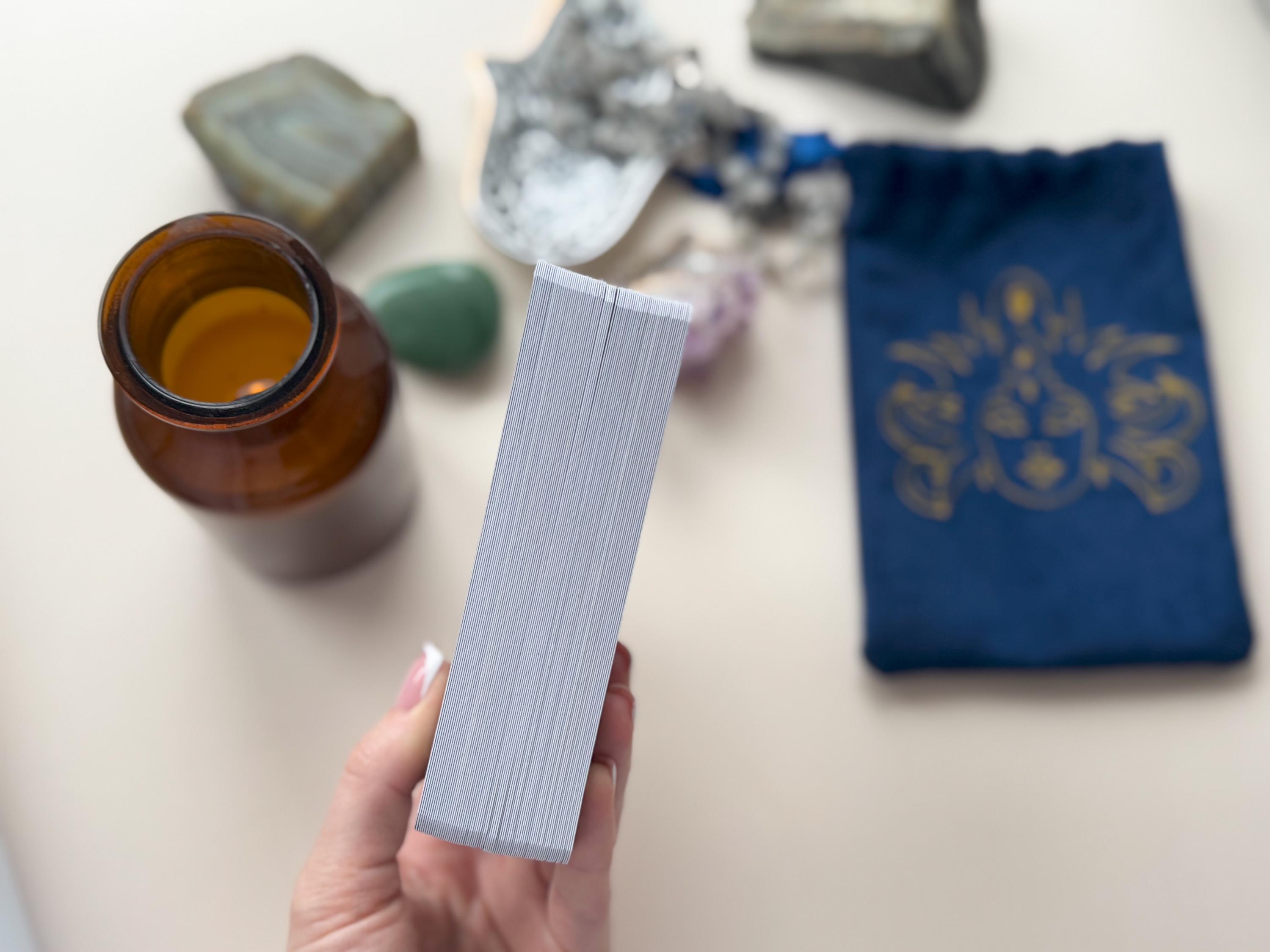 Mystic Tarot Deck With Velvet Pouch – Dark Fantasy Oracle Cards for ...
