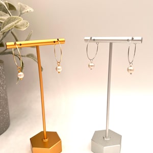 Freshwater Pearl Hoop Earrings