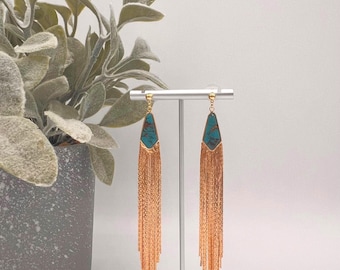 Turquoise Tassel Earring