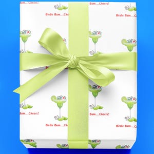 Mahjong Gift Wrap: &#39;Birdie Bam... Cheers!&#39; Tile Game Design