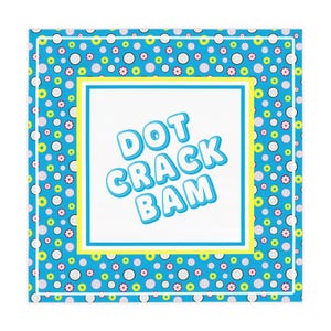 Dot Crack Bam Mahjong Tablecloth | Fun Mahjong Table Cover | Colorful Game Night Decor | Gift for Mahjong Player