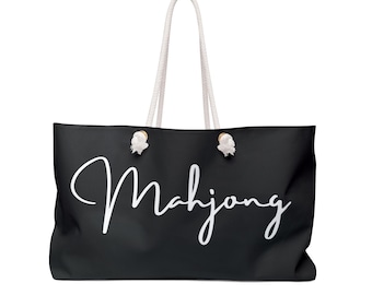 Elegante bolso de Mahjong. Diseño clásico y elegante. Perfecto para llevar fichas, soportes y cartas de Mahjong. Bolso de Mahjong personalizado.