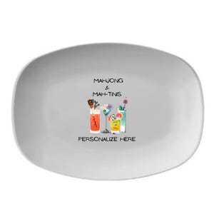 Mahjong Platter – Elegant Mahjong Dish for Entertaining, Unique personalized Mahjong Gift for Enthusiasts, Mahjong Tile Inspired Design, P