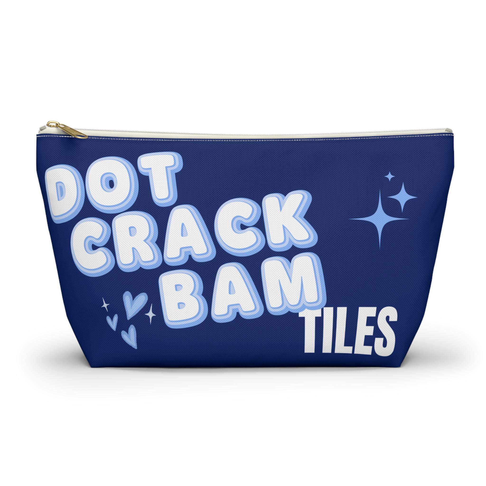 Dot Crack Bam Mahjong Tile Pouch | Matching Mahjong Accessory Bag
