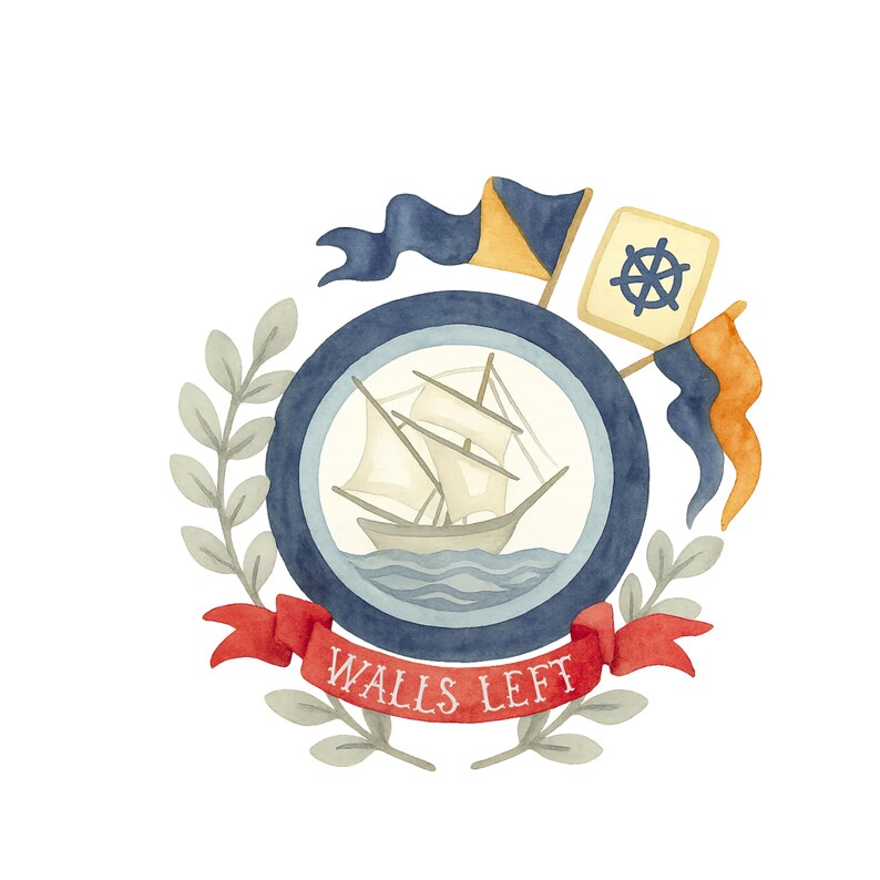 Personalized Nautical themed Mahjong Mat -- for boating, Mahjong at the lake or beach houses. image 11