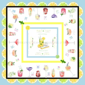 Cocktail Mahjong Tischdecke: Charleston Anleitung, passender Passepartout erhältlich