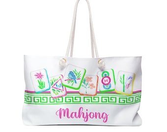 Mahjong Tote Bag: Stylish Carryall for Tiles & Accessories