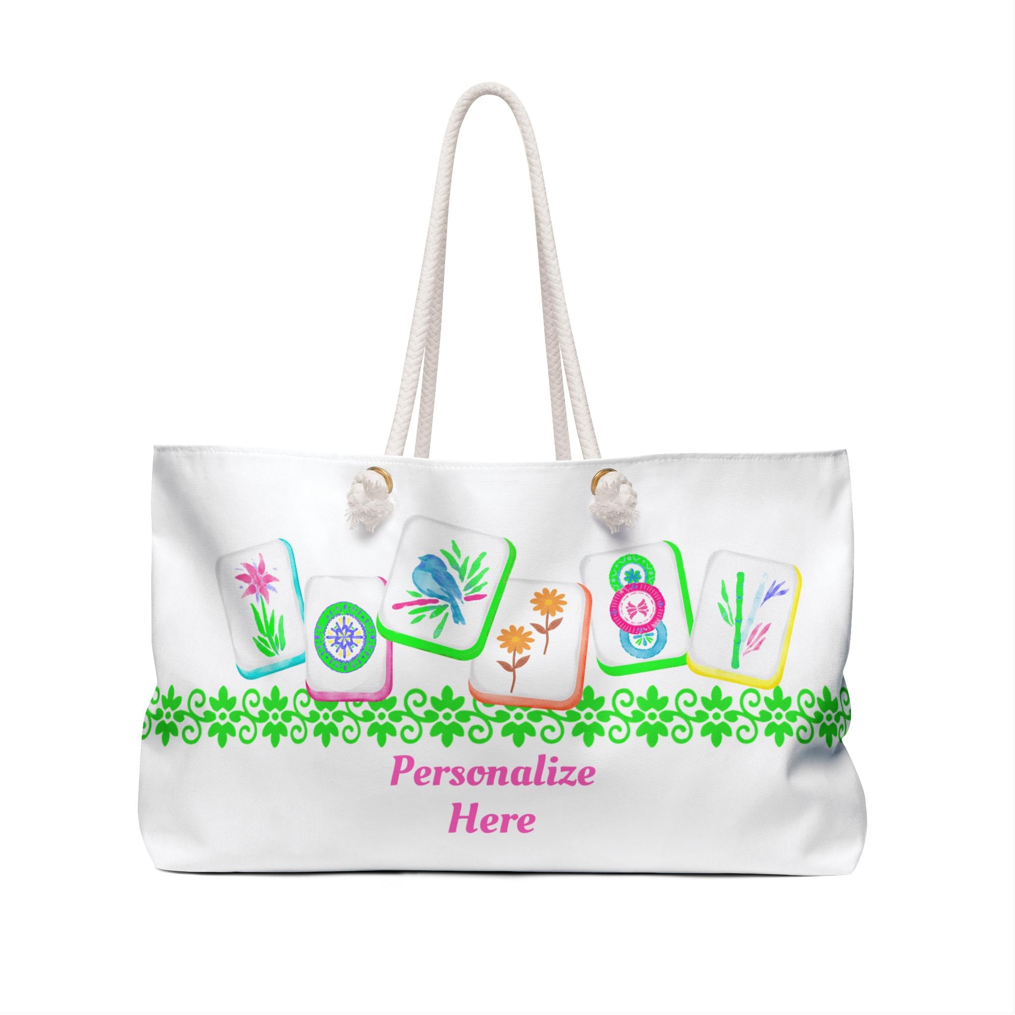Stylish Mahjong Tote Bag  . Classic & Elegant Design Perfect for carrying Mahjong tiles, racks and cards.